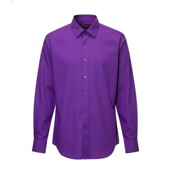 Van Heusen Other - Medium Men's Bright Purple‎ Slim Fit Button-Down Shirt Van Heusen